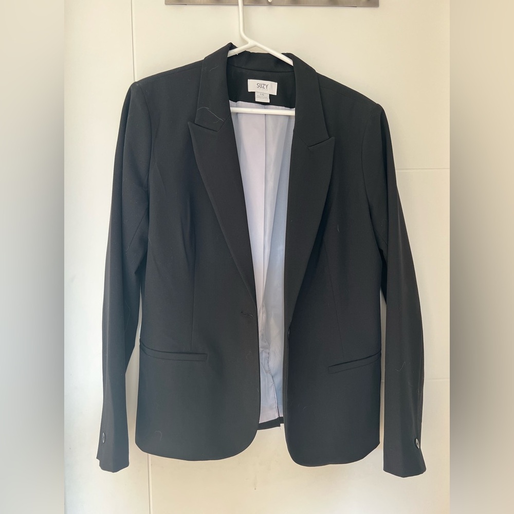 Suzy Shier Classic Black Blazer